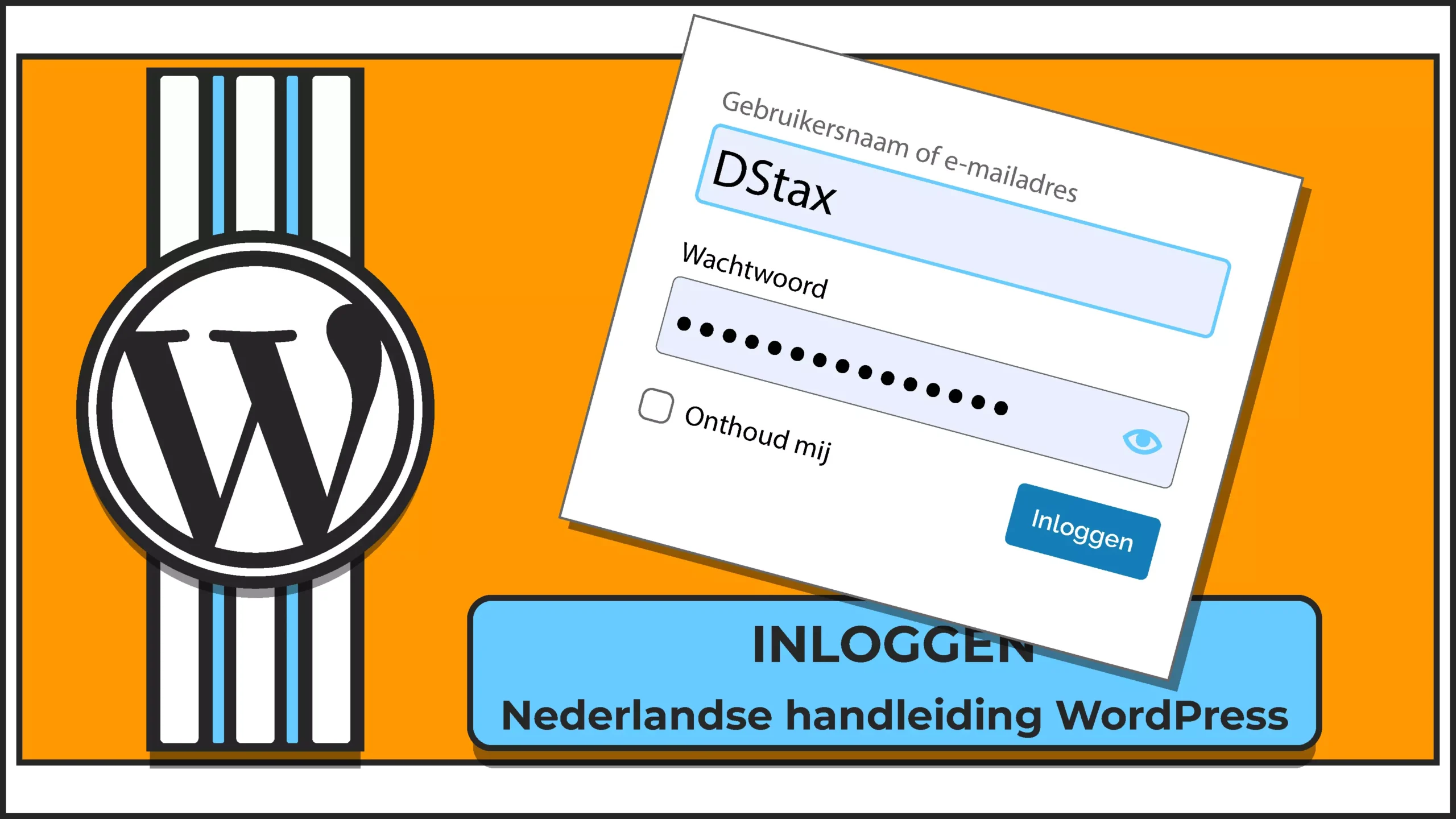 Inloggen WordPress. Nederlandse handleiding WordPress.