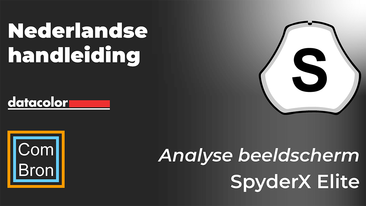 Analyse beeldscherm met de Datacolor SpyderX Elite.
