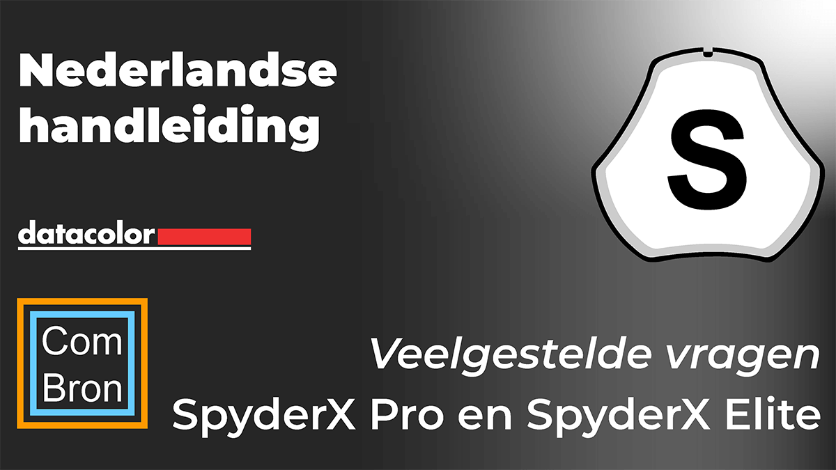 Veelgestelde vragen Datacolor SpyderX Pro en SpyderX Elite.