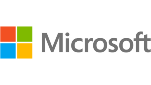 Logo Microsoft. Achtergrond transparant.