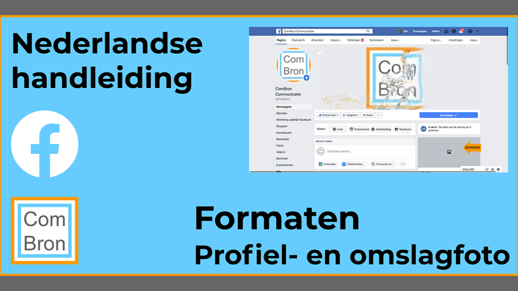 Formaat foto's Facebook.