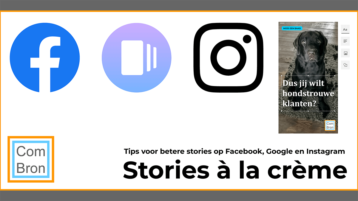 Tips en adviezen Facebook Stories, Web Stories Google en Instagram Stories.
